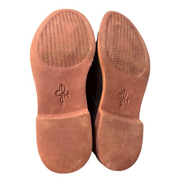 Cole Haan Mens 10 Brown Suede Wingtip Dress Shoes With Red Soles & Lace-Up Closu - Picture 5 of 7